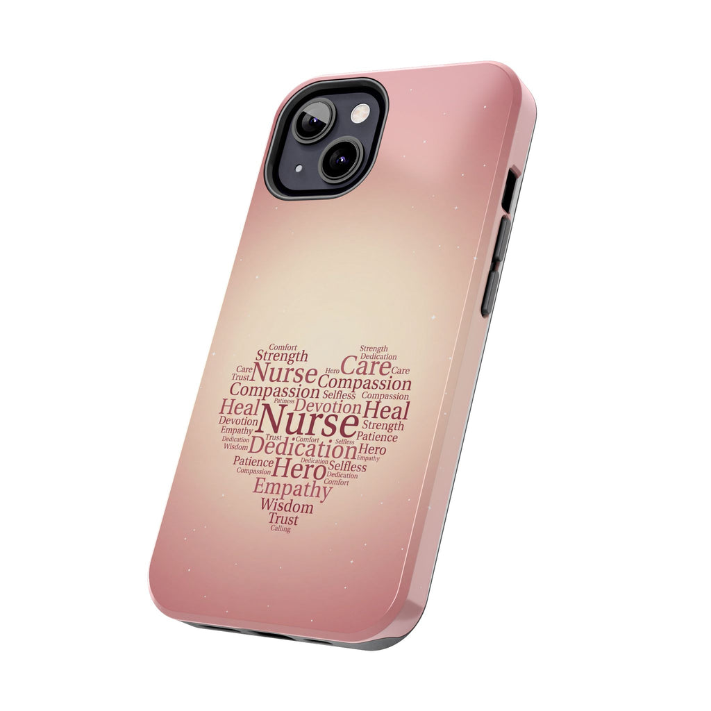 Nurse Heart Word Cloud Phone Case | iPhone & Samsung Galaxy series