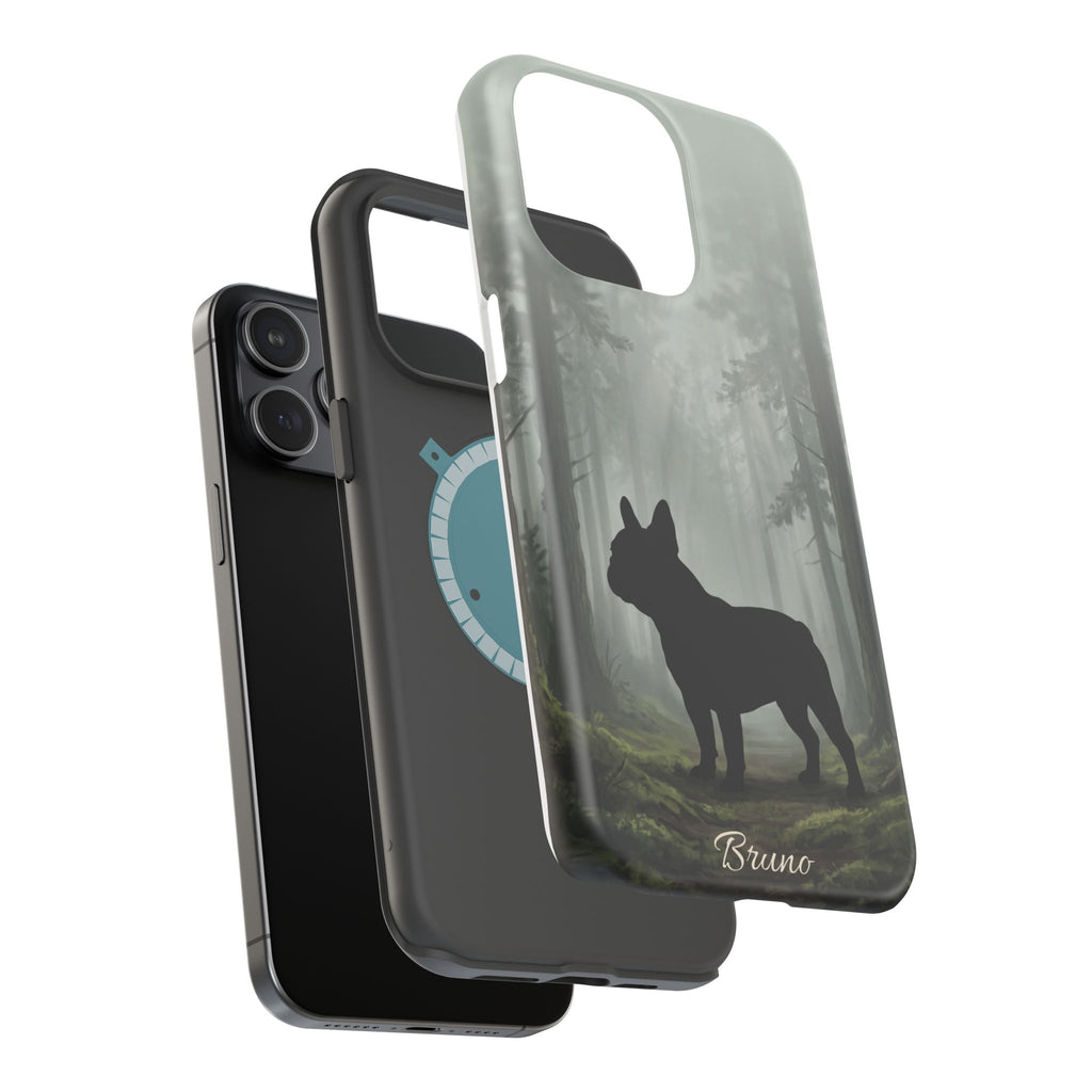 Personalized French Bulldog Misty Forest Phone Case — Wireless Charging Cover