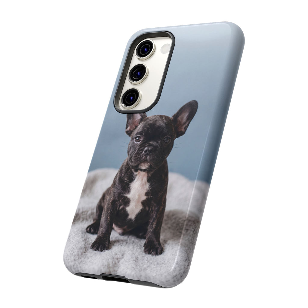 French Bulldog Puppy Phone Case | Adorable Brindle Frenchie Portrait | Samsung & iPhone