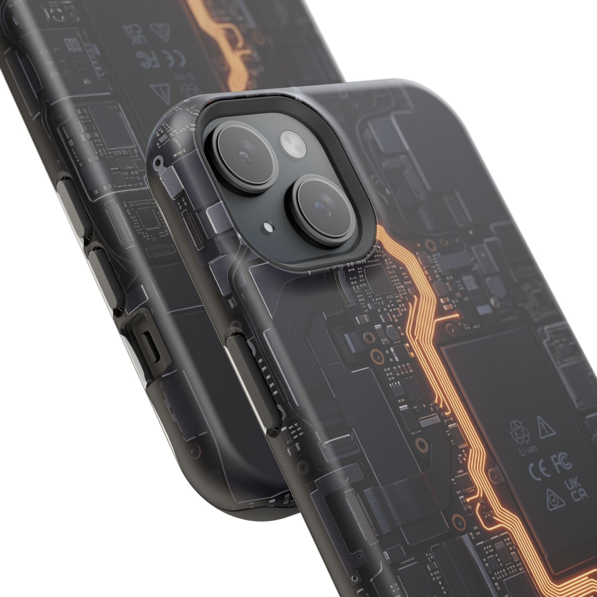Electrician Circuit Bolt Phone Case — Impact-Resistant Wireless Charging Cover