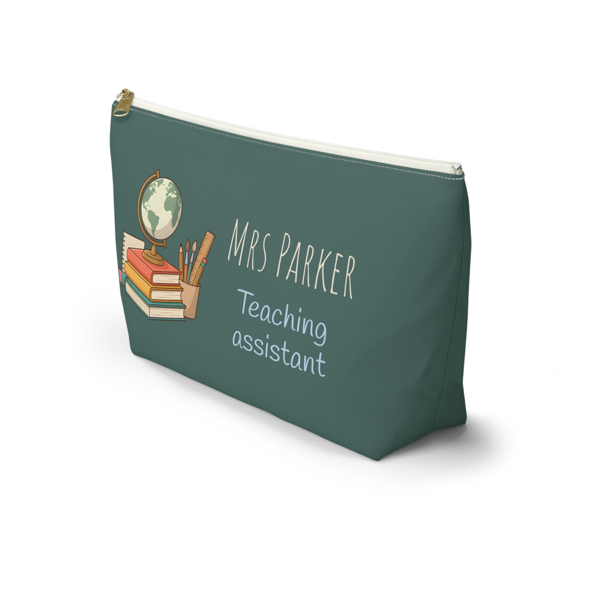 Personalized Teacher Gift Pouch – Custom Name Makeup Bag for Teachers