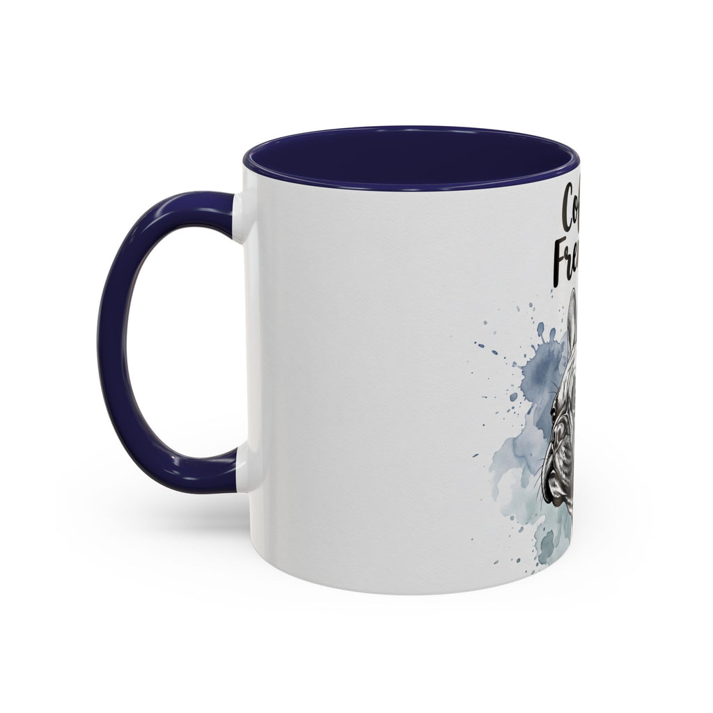 Coffee & Frenchies Mug | French Bulldog Lover Gift | Watercolor Dog Mug
