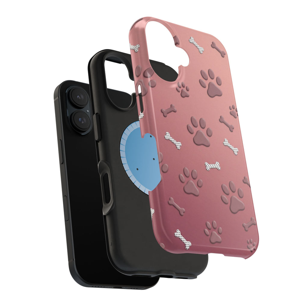 Paws & Bones Phone Case — Impact-Resistant Wireless Charging Cover