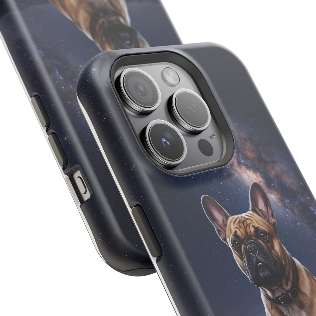 Personalized French Bulldog Starry Night Sky Phone Case — Wireless Charging Cover