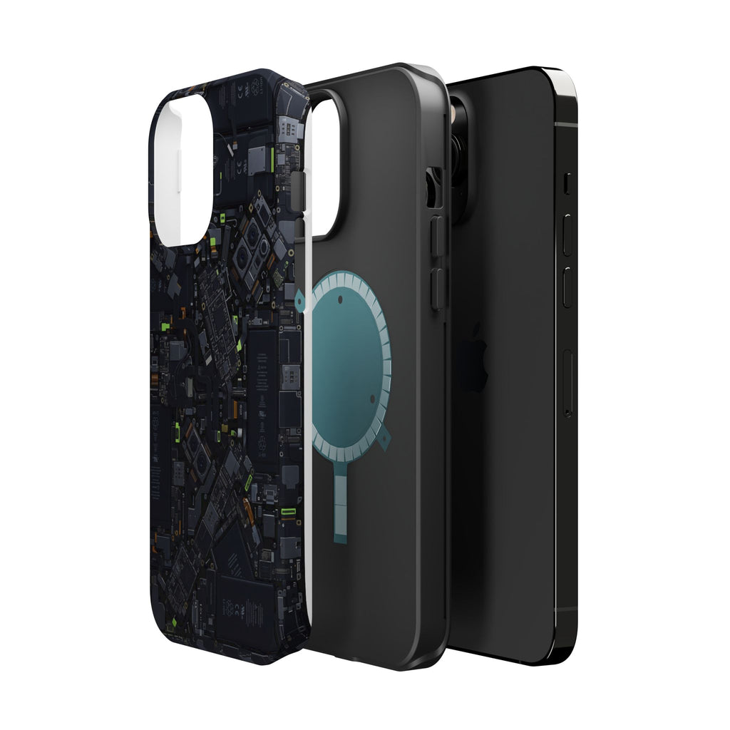 Circuit Core Phone Case — Motherboard Print Wireless Charging Cover