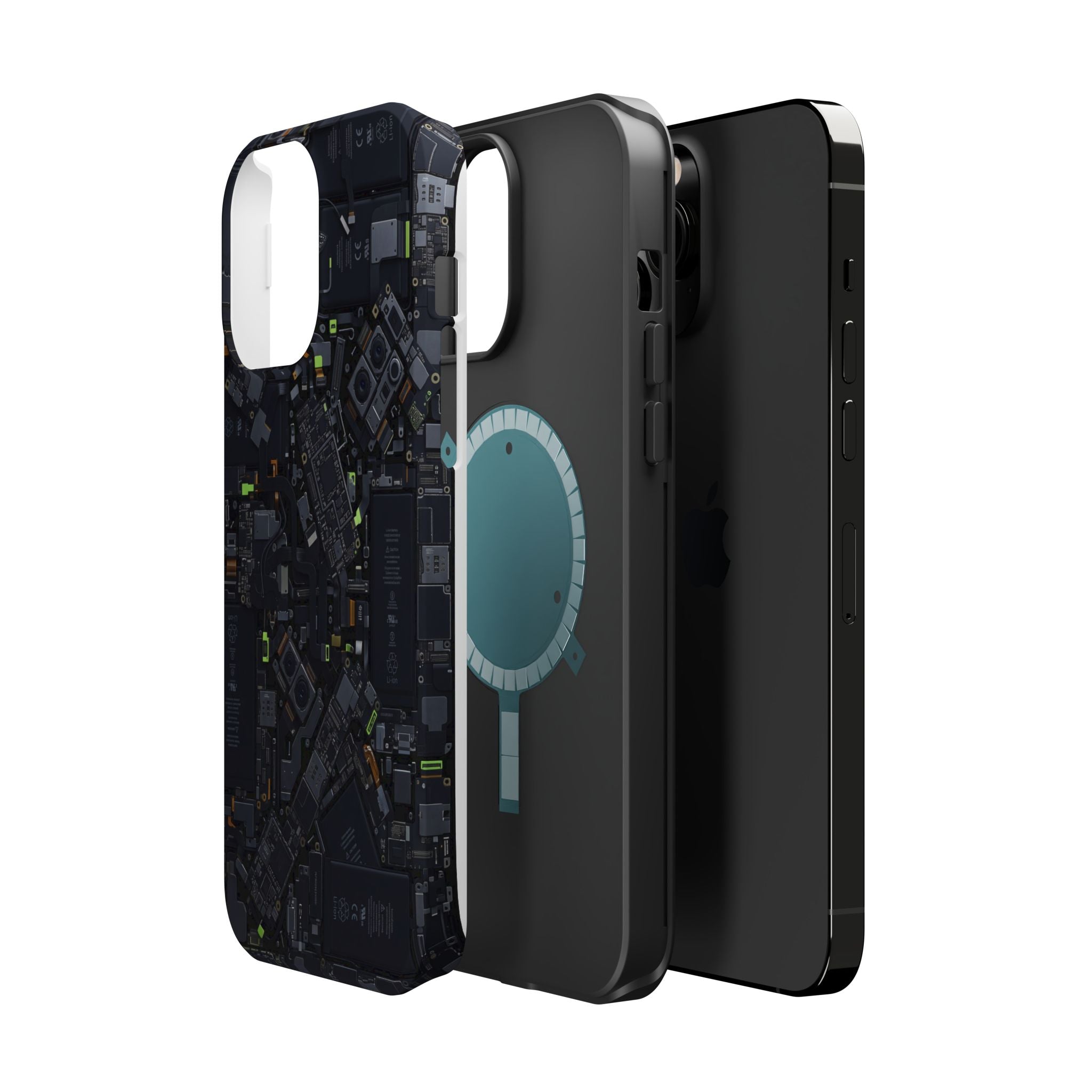 Circuit Core Phone Case — Motherboard Print Wireless Charging Cover