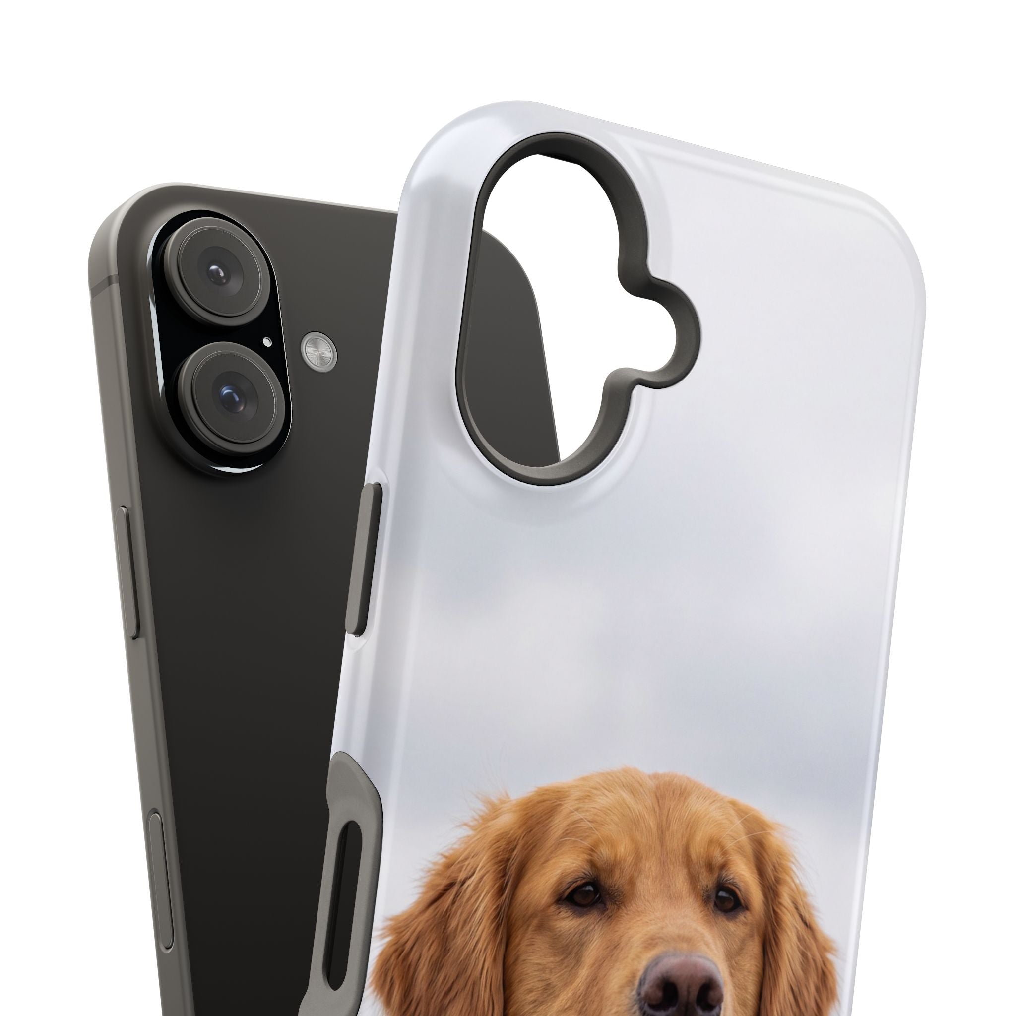 Golden Retriever Phone Case — Impact-Resistant Wireless Charging Cover
