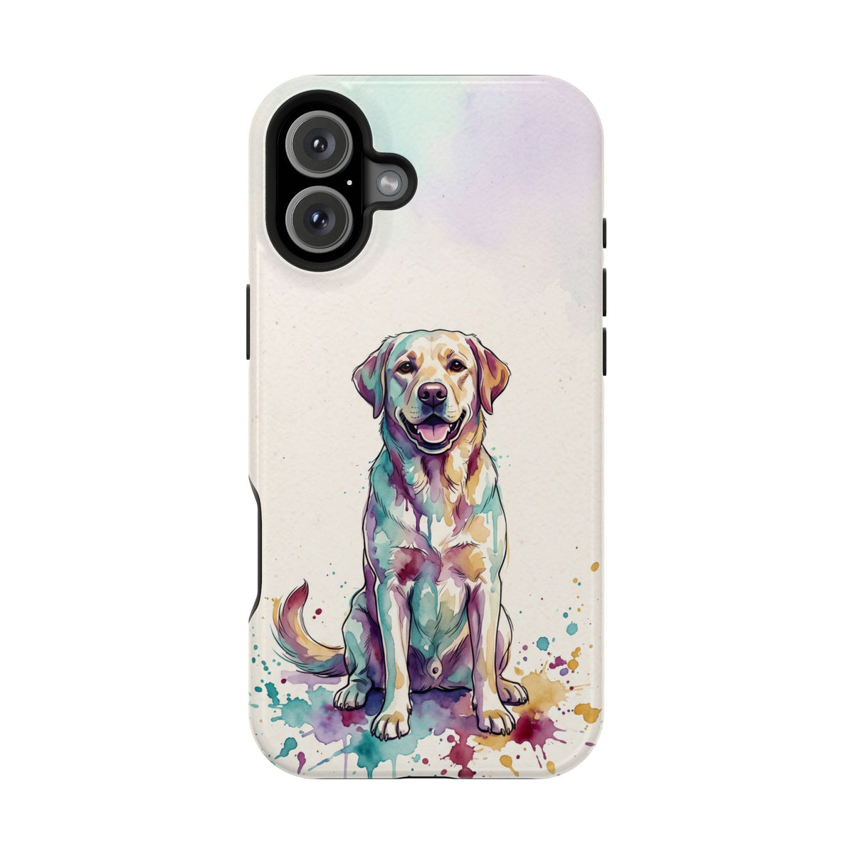 Watercolor Labrador Phone Case — Tough Magnetic Case with Wireless Charging