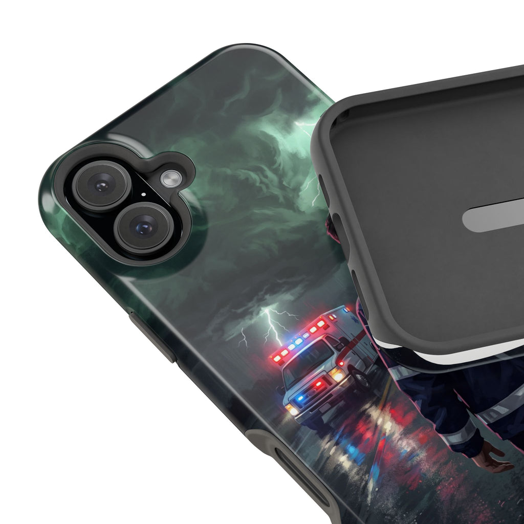 EMS Green Storm City Phone Case — Magnetic Wireless Charging Cover