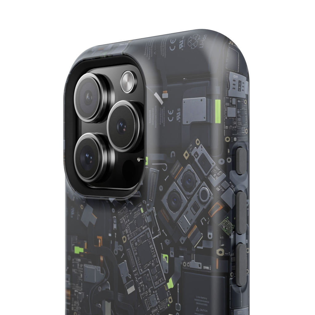 Circuit Core Phone Case — Motherboard Print Wireless Charging Cover