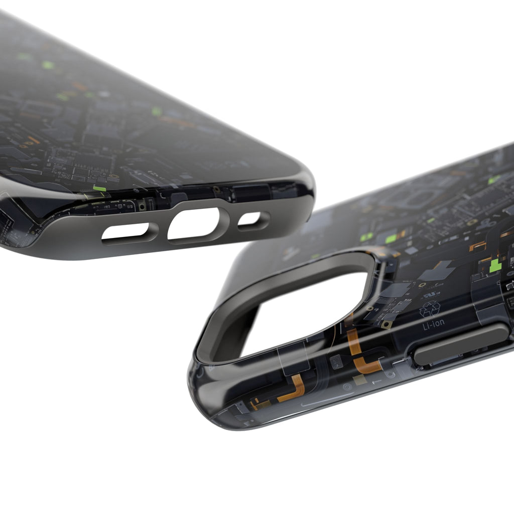 Circuit Core Phone Case — Motherboard Print Wireless Charging Cover