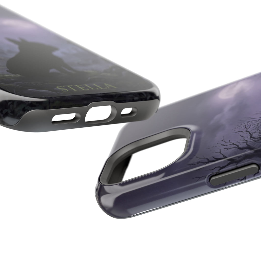 Personalized French Bulldog Moonlit Graveyard Phone Case — Wireless Charging Cover
