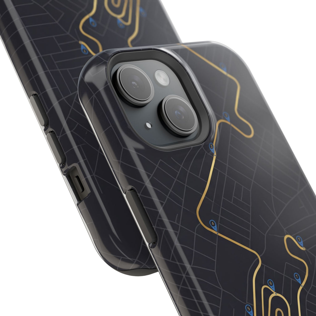 Paramedic/EMT Route Line Phone Case — Magnetic Wireless Charging Cover