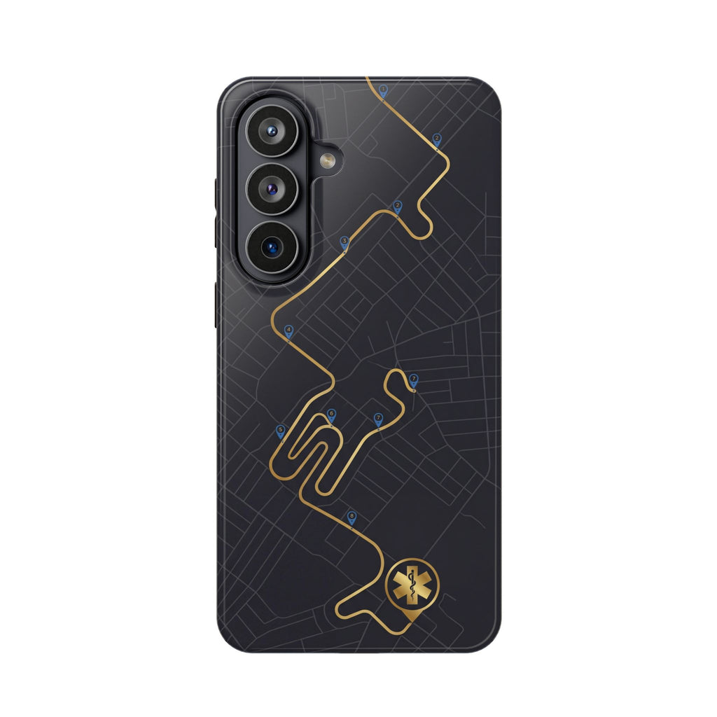 Paramedic/EMT Route Line Phone Case — Magnetic Wireless Charging Cover