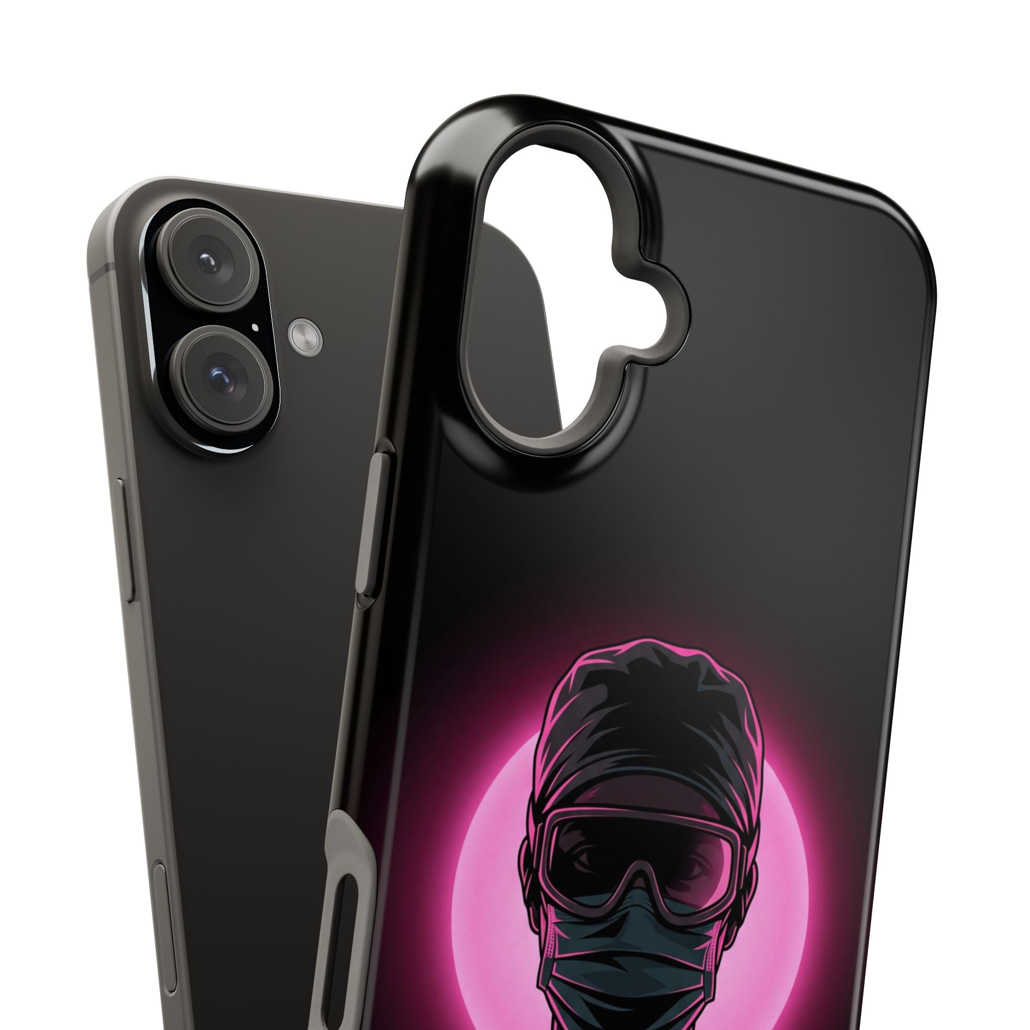 Nurse Portrait Phone Case — Navy Wireless Charging Cover