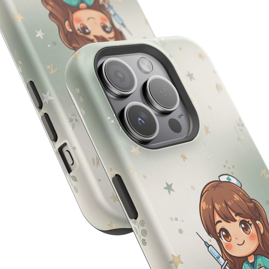 Personalized Nurse with Syringe Phone Case — Wireless Charging Cover