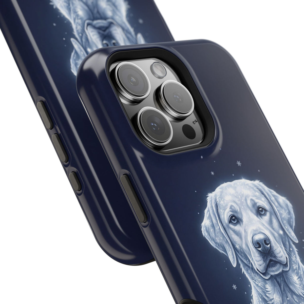 Personalized Winter Snowflake Labrador Phone Case — Tough Magnetic Case with Wireless Charging