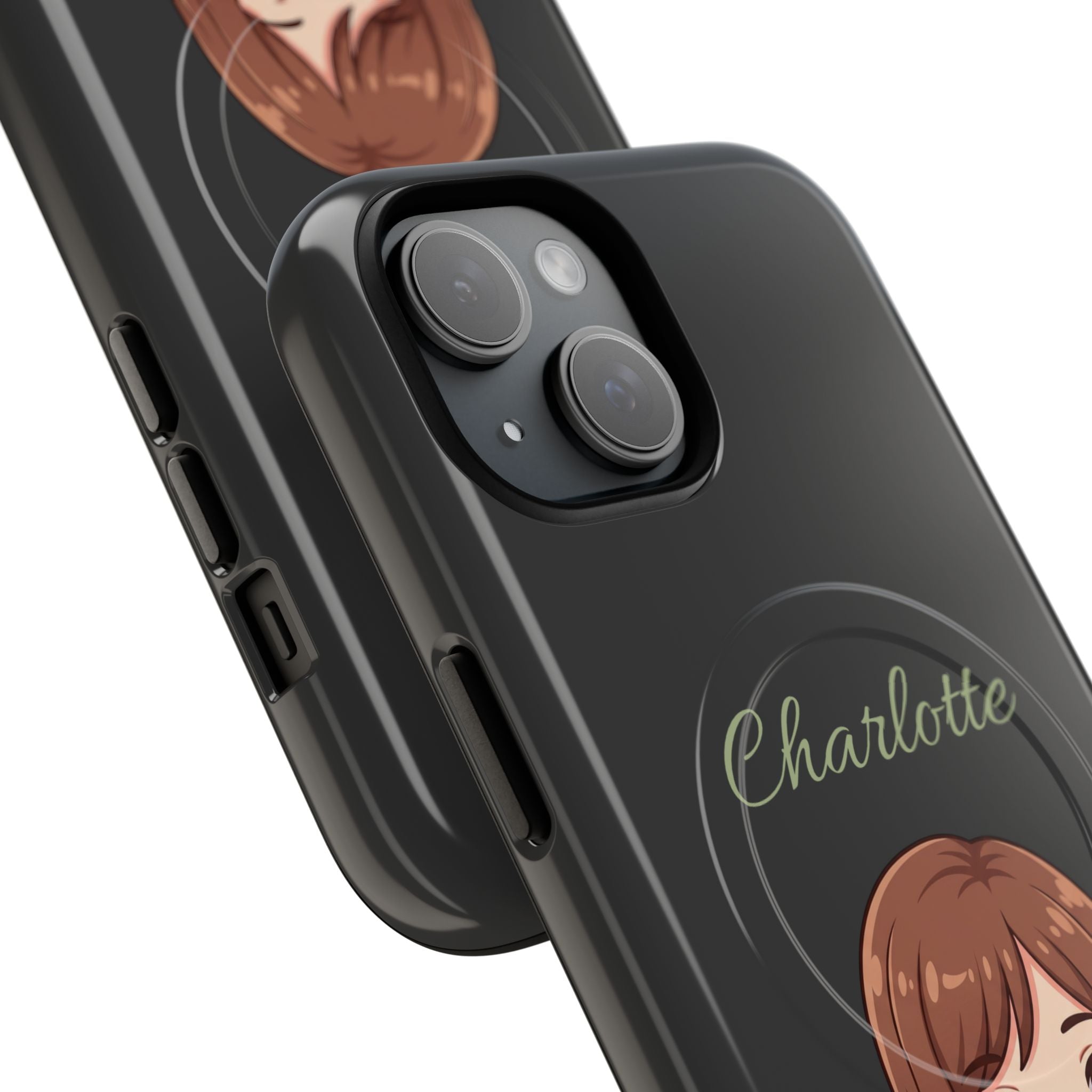 Personalized Tough Magnetic Phone Case | With Custom Name – Cute Illustrated Nurse Character Case for iPhones