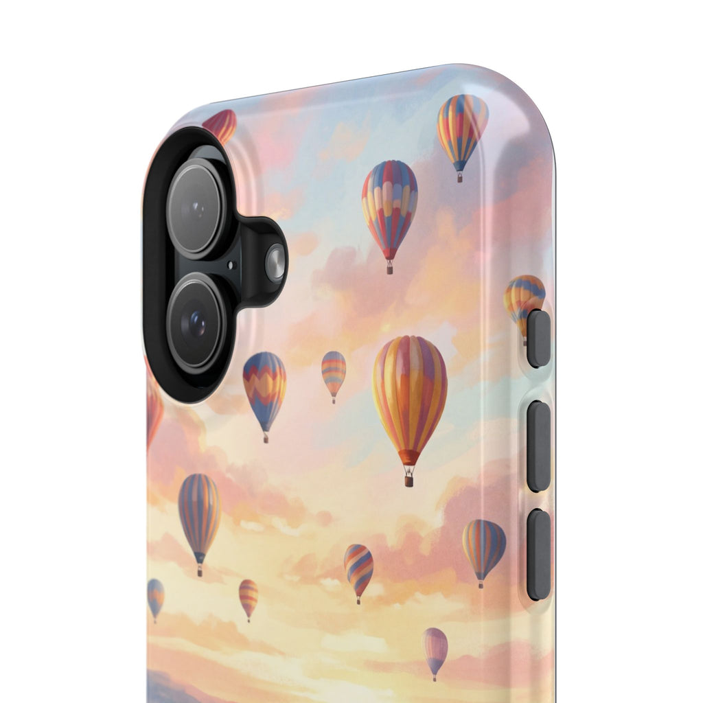 Personalized Golden Retriever Hot Air Balloon Phone Case — Wireless Charging Cover