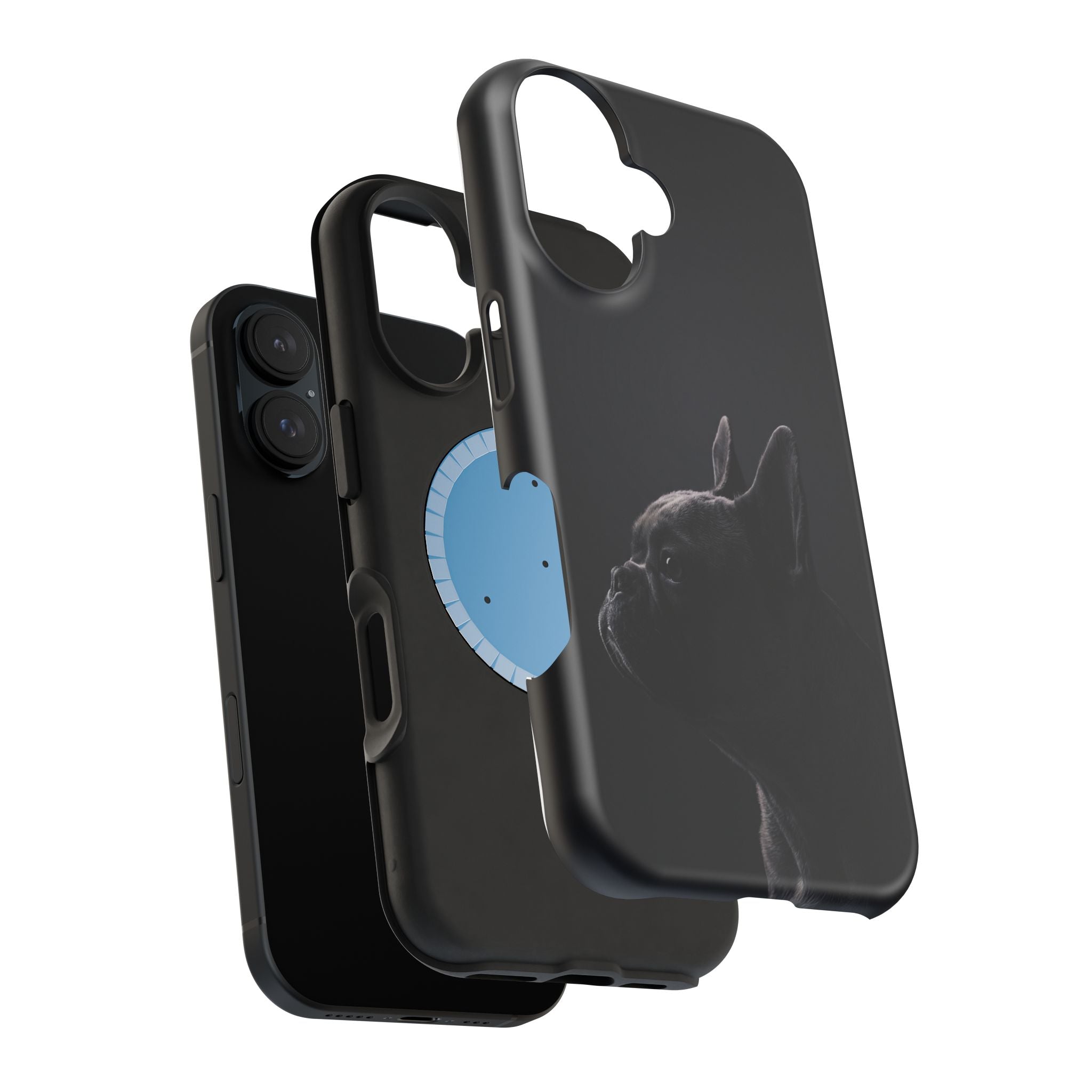 French Bulldog Phone Case — Impact-Resistant Wireless Charging Cover