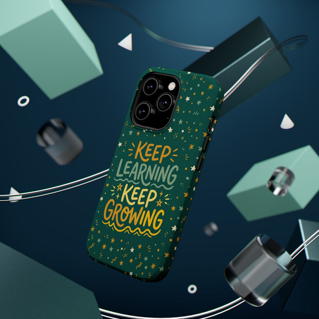 Keep Learning Keep Growing Teacher Phone Case — Wireless Charging Cover