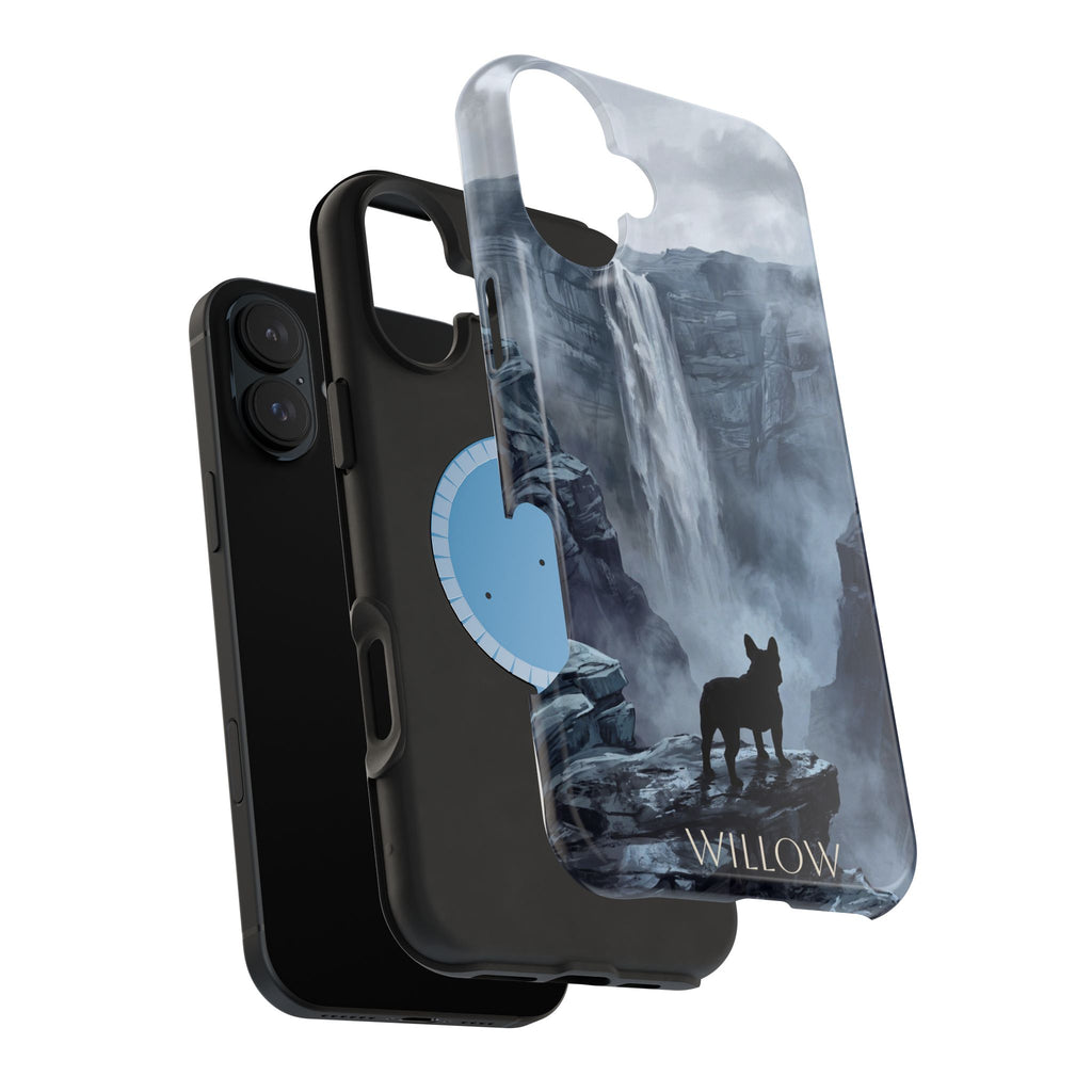 Personalized French Bulldog Misty Waterfall Phone Case — Wireless Charging Cover