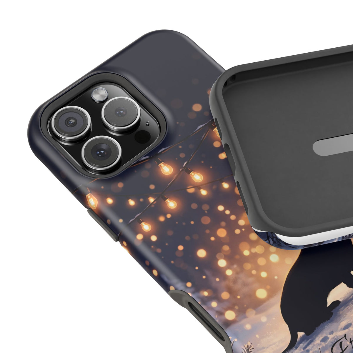 Personalized Dachshund Golden Sparks Phone Case — Wireless Charging Cover