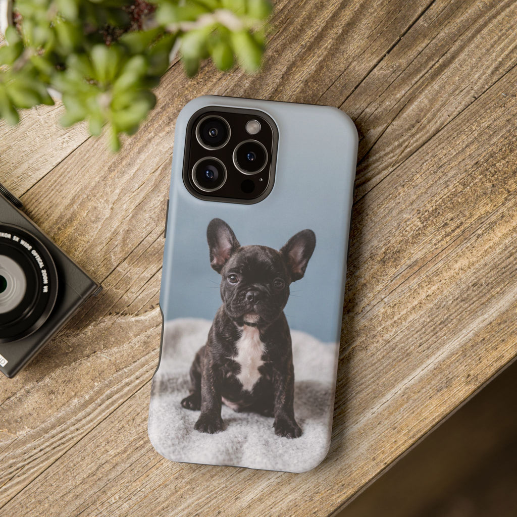 French Bulldog Puppy Phone Case — Impact-Resistant Wireless Charging Cover