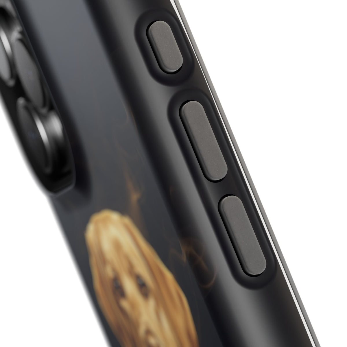 Personalized Gold Smoke Labrador Phone Case — Tough Magnetic Case with Wireless Charging