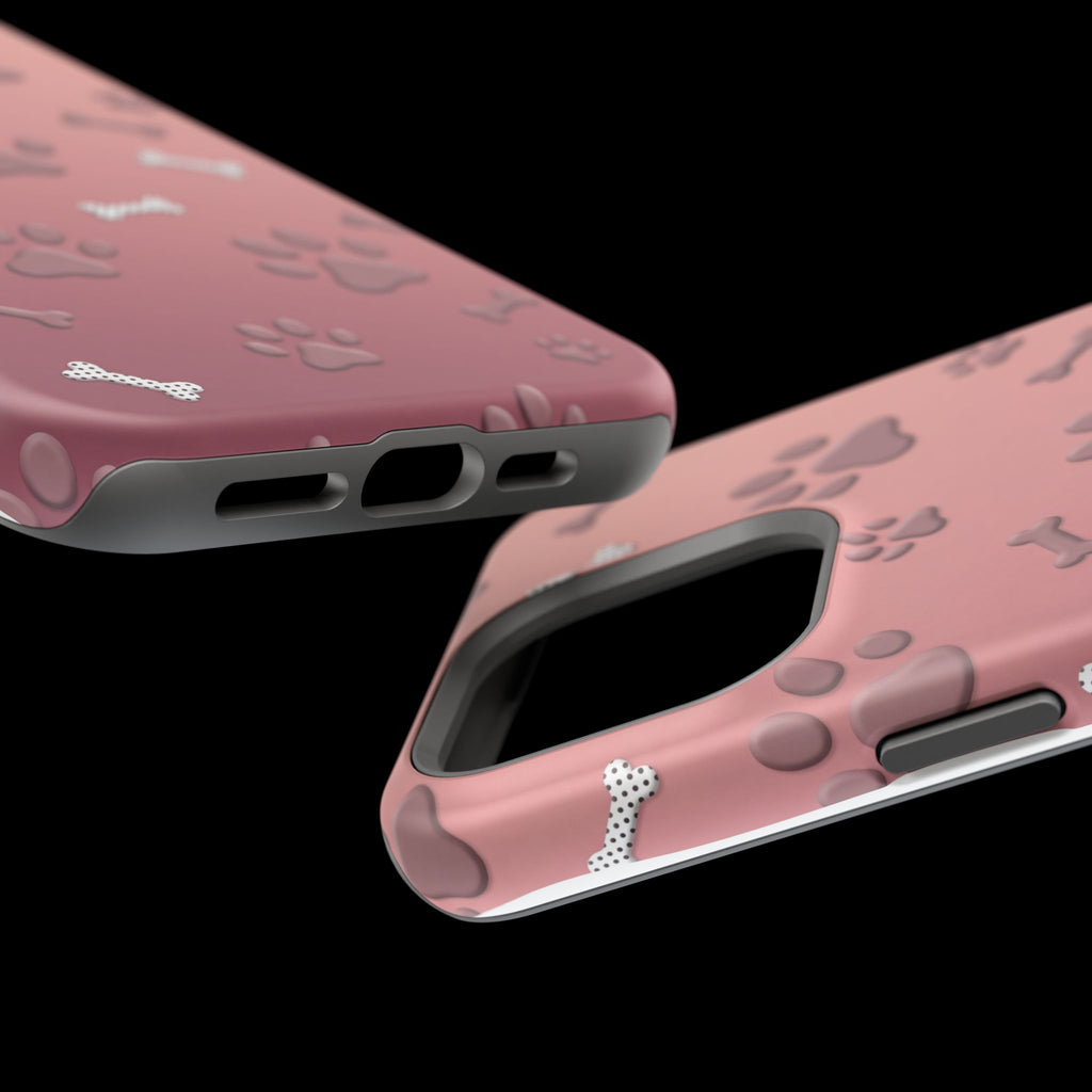Paws & Bones Phone Case — Impact-Resistant Wireless Charging Cover