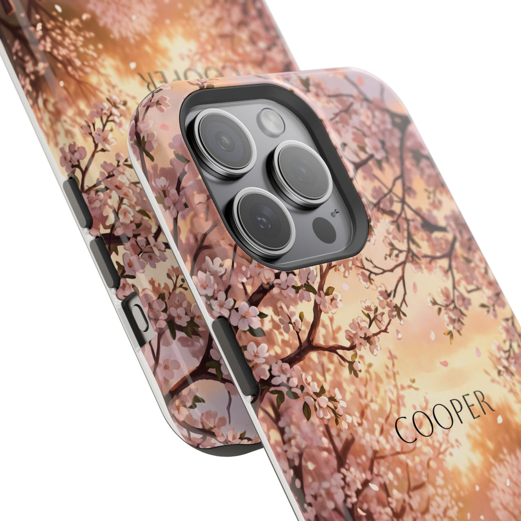 Personalized Golden Retriever Autumn Forest Phone Case — Wireless Charging Cover