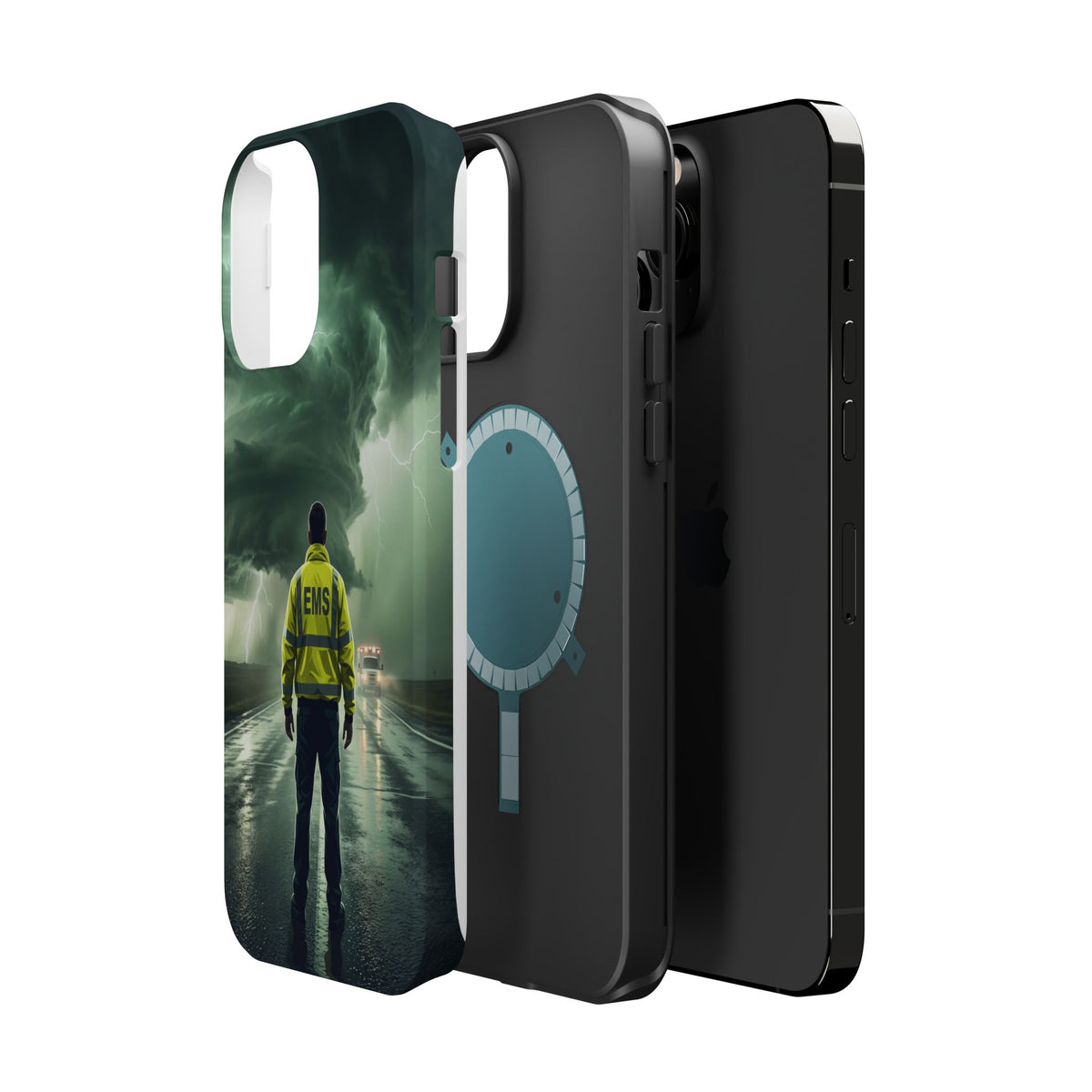 EMS Green Storm Phone Case — Magnetic Wireless Charging Cover