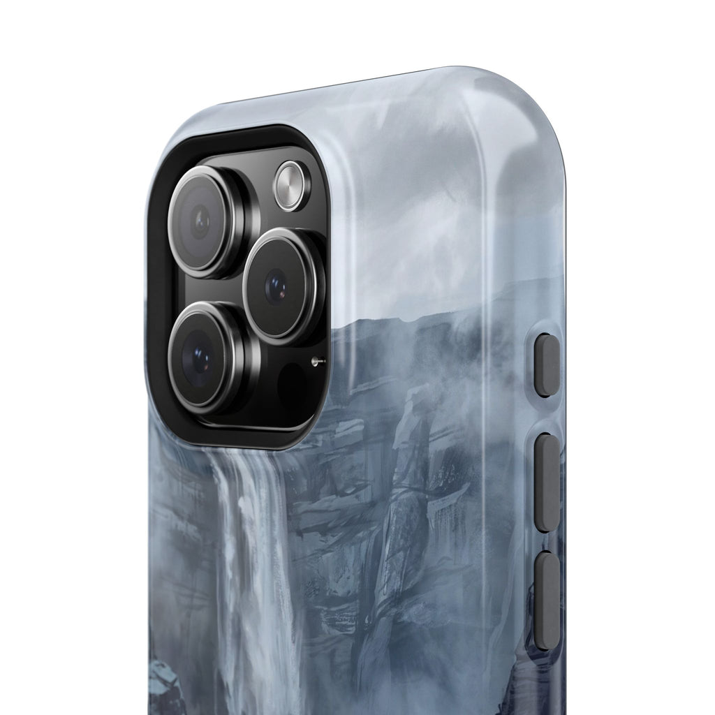 Personalized French Bulldog Misty Waterfall Phone Case — Wireless Charging Cover
