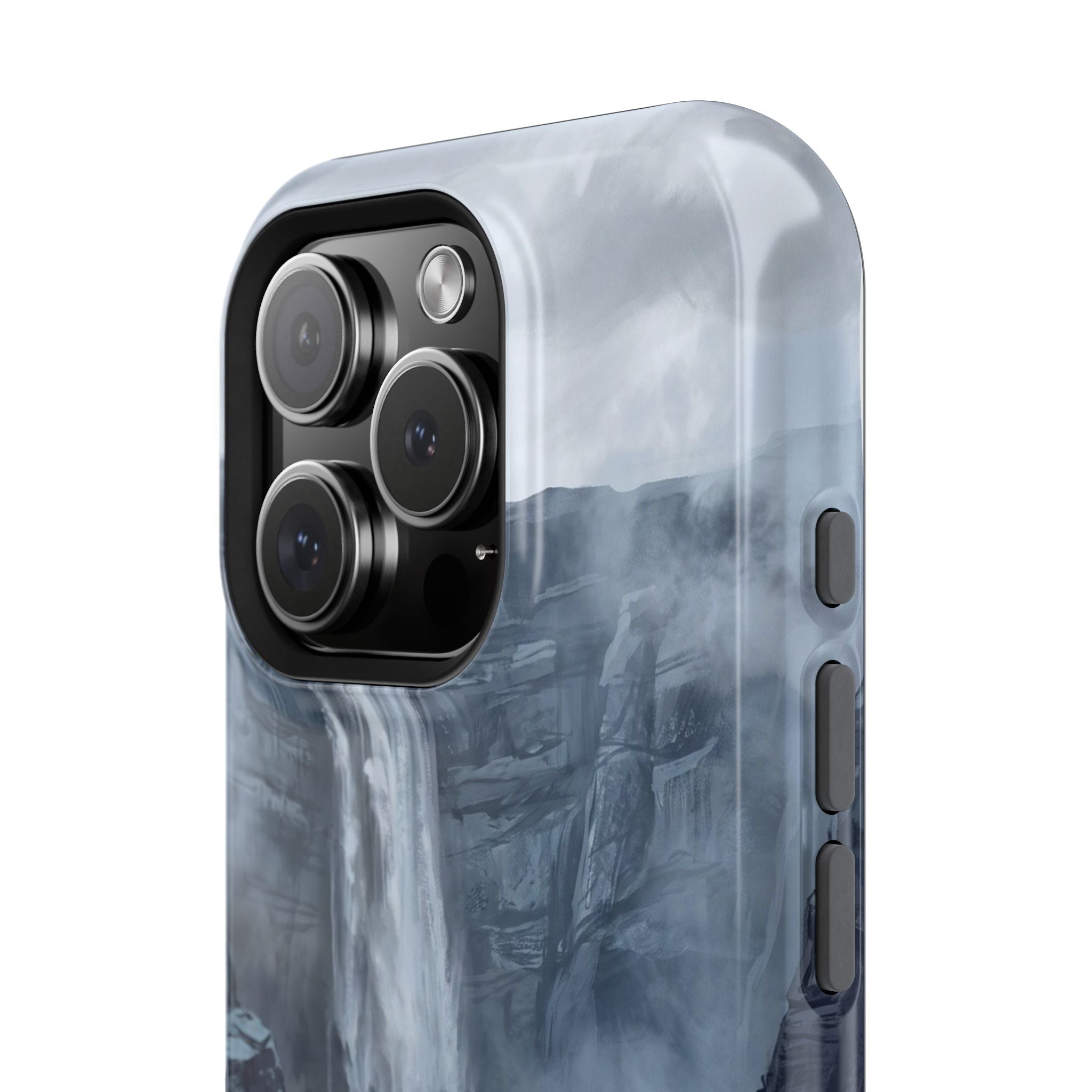Personalized French Bulldog Misty Waterfall Phone Case — Wireless Charging Cover