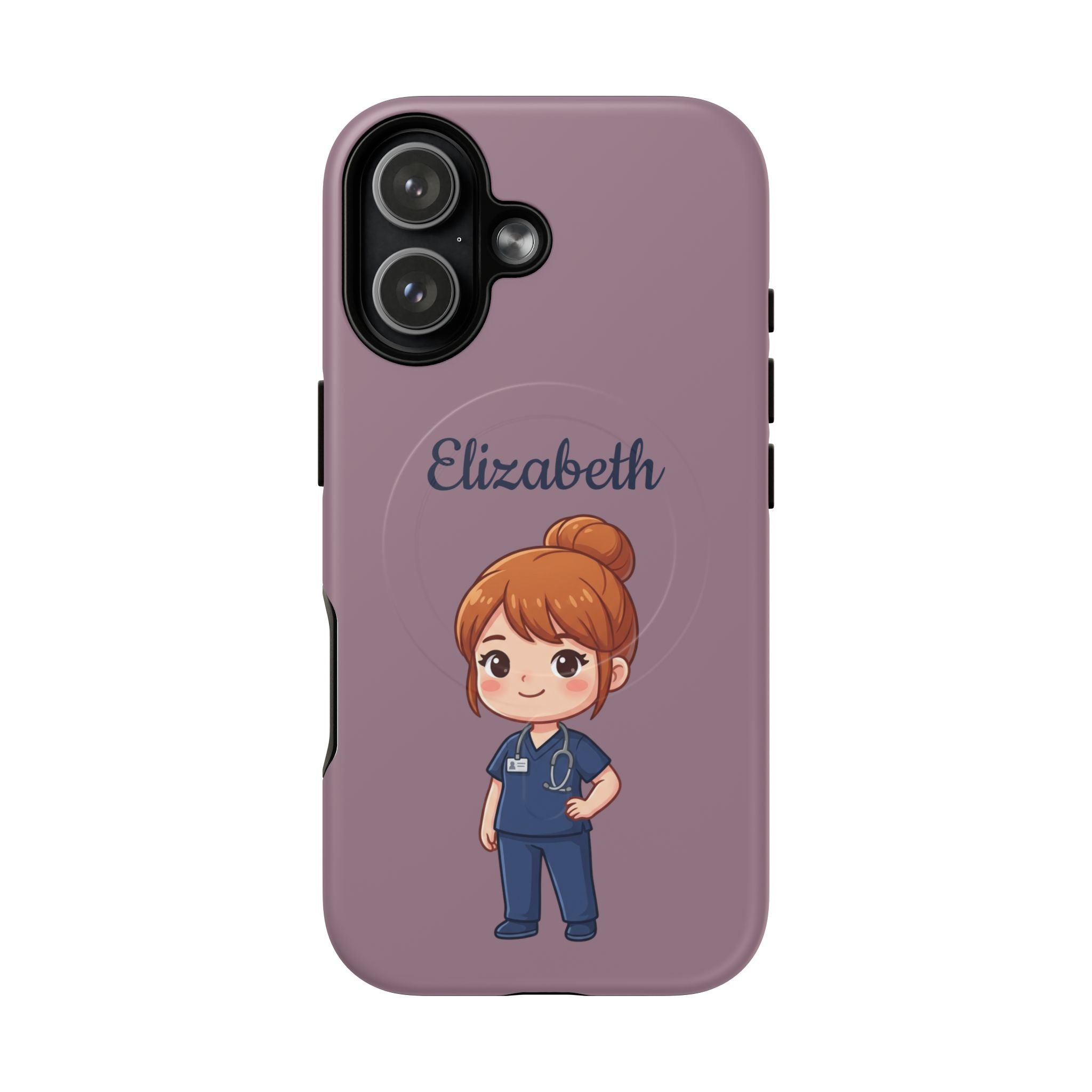 Personalized Nurse Phone Case with Custom Name | MagSafe Compatible iPhone Case