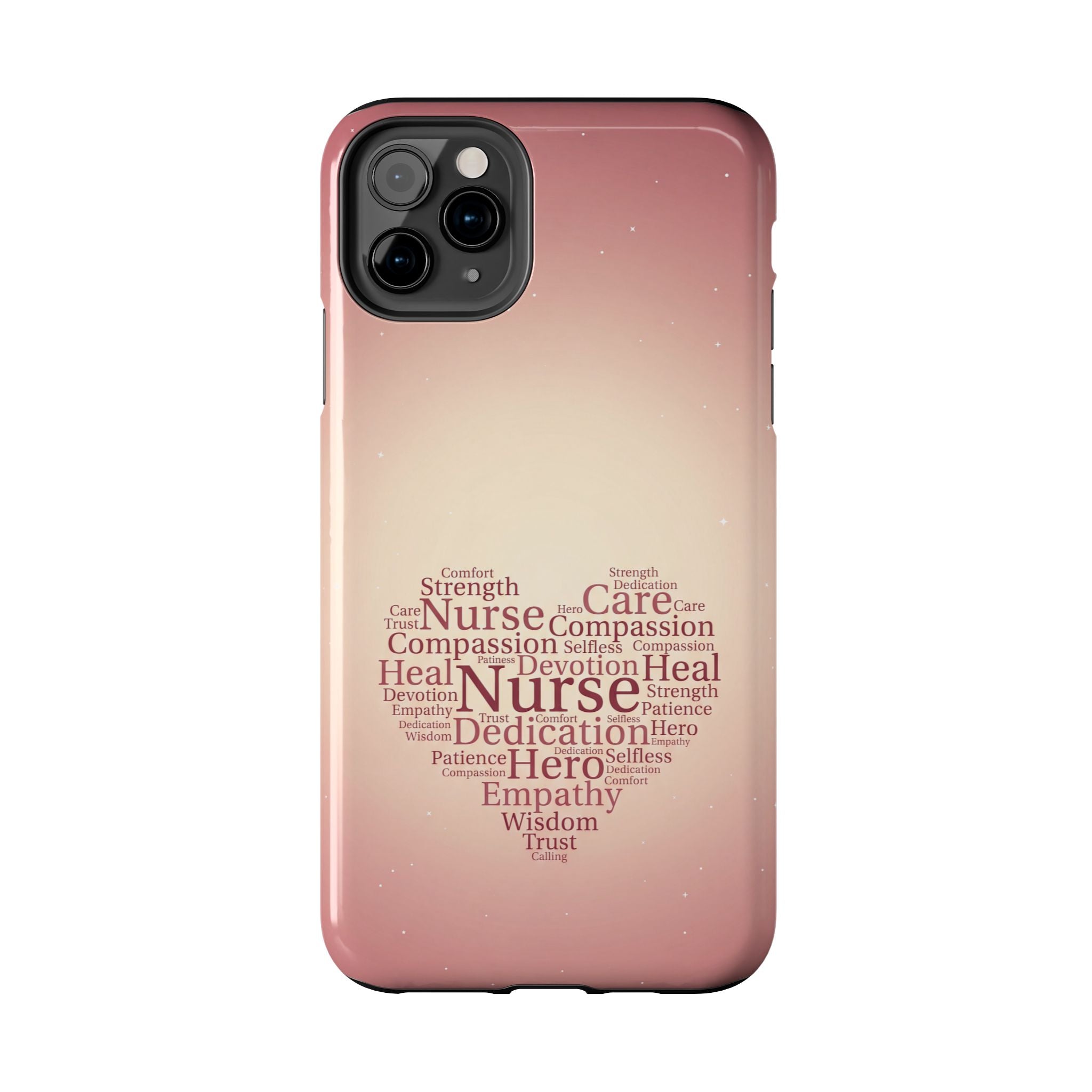 Nurse Heart Word Cloud Phone Case | iPhone & Samsung Galaxy series
