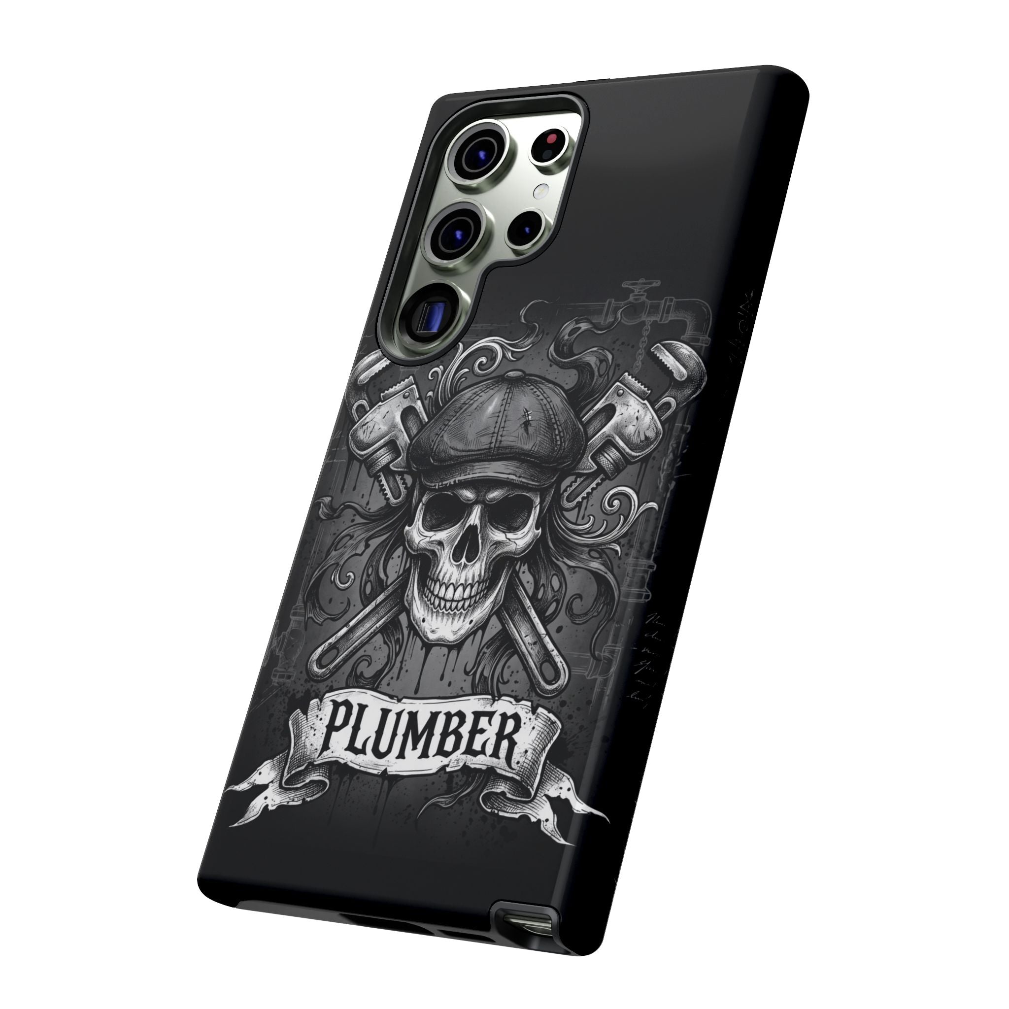 Gothic Skull Plumber Phone Case - Samsung & iPhone Series