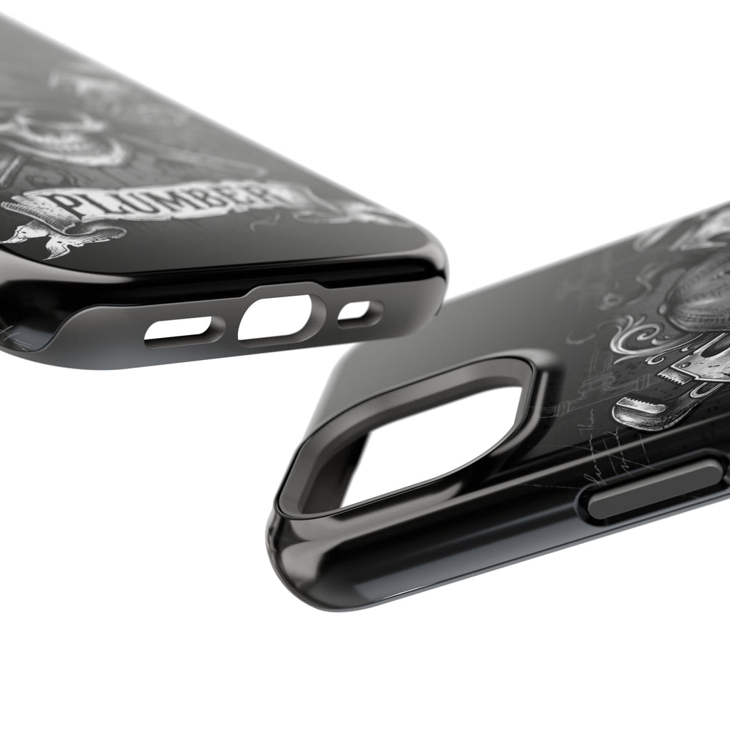 Skull & Wrenches Plumber Phone Case — Wireless Charging Cover