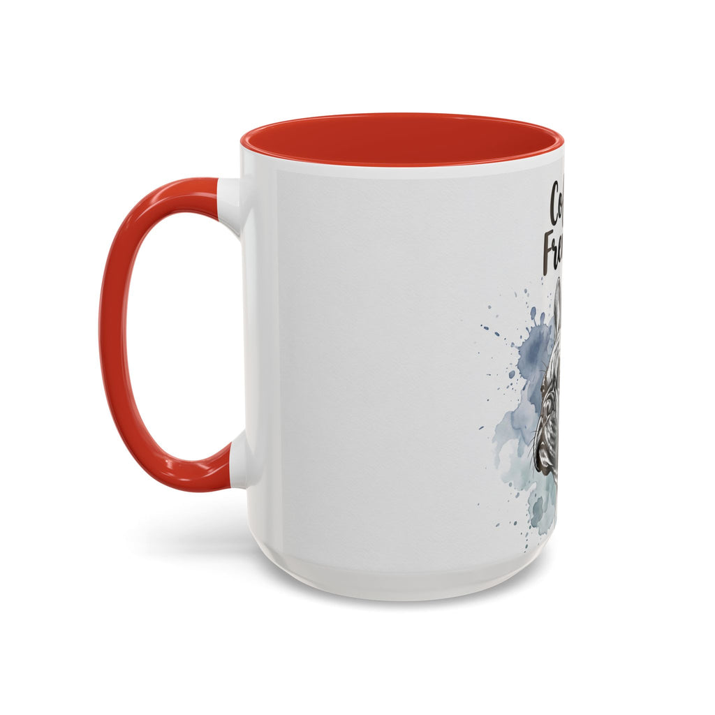 Coffee & Frenchies Mug | French Bulldog Lover Gift | Watercolor Dog Mug