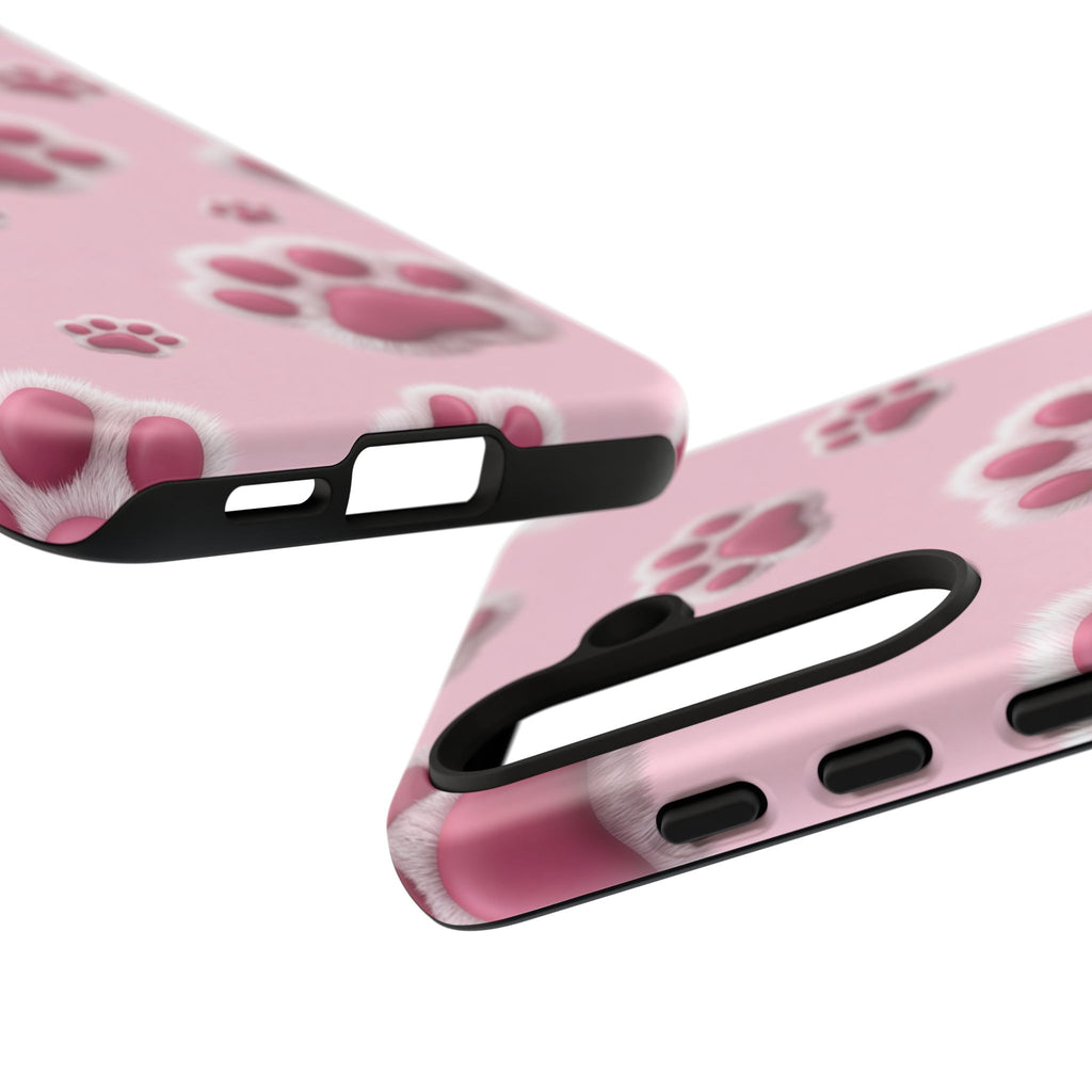 iphone & Samsung - Pink Paws Tough Phone Case — Cute Protective iPhone Cover