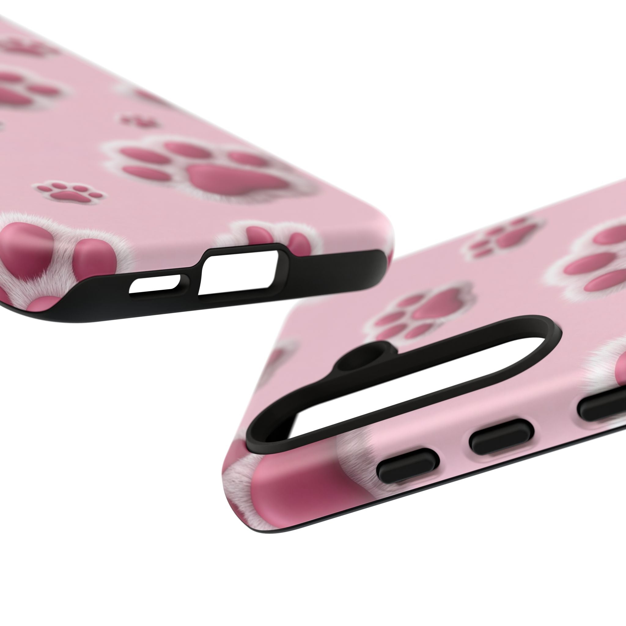 iphone & Samsung - Pink Paws Tough Phone Case — Cute Protective iPhone Cover