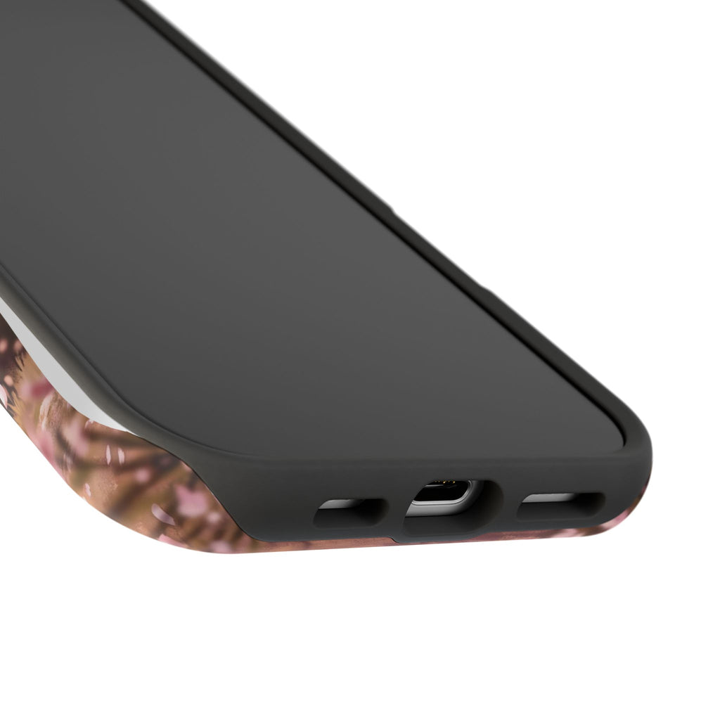 Personalized Dachshund Cherry Blossom Phone Case — Wireless Charging Cover