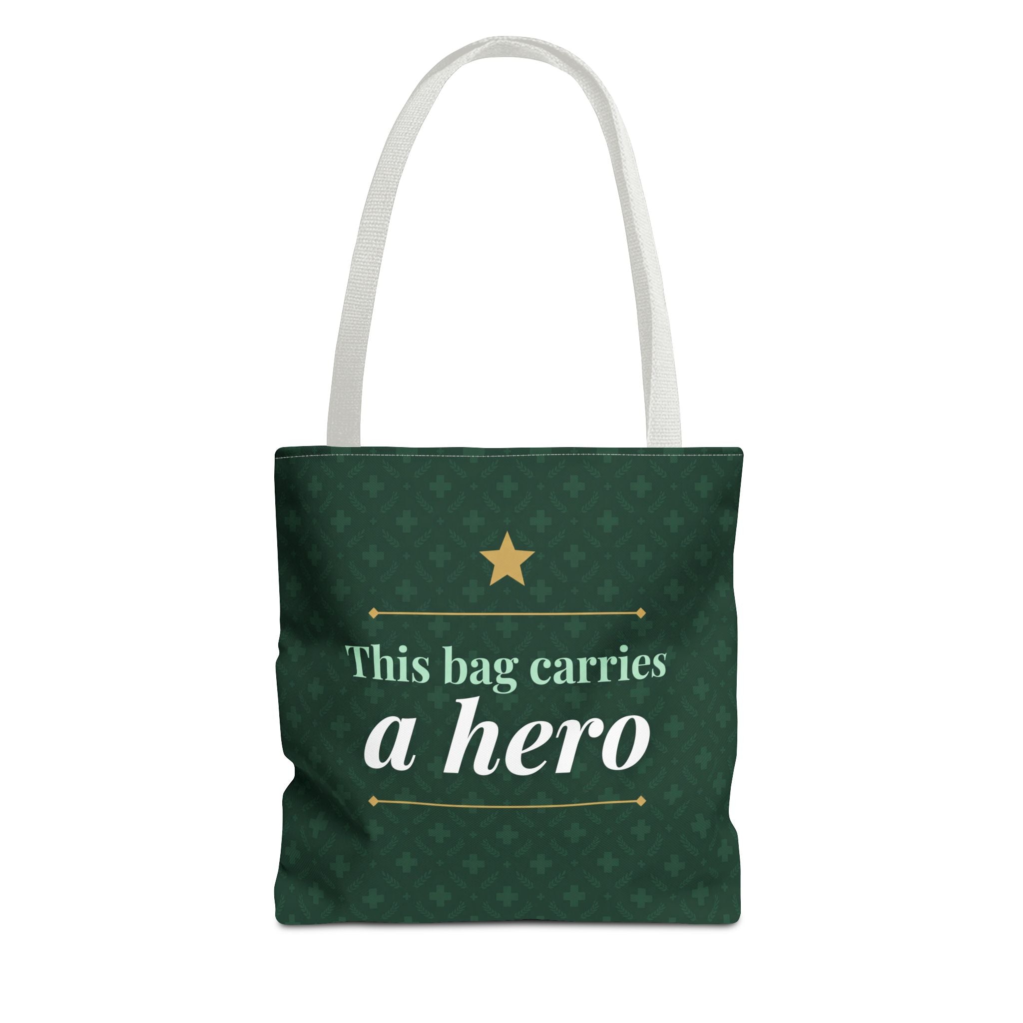 This Bag Carries a Hero Tote | Nurse Gift Tote Bag | Essential Worker Appreciation Gift | Premium Polyester Carry-All