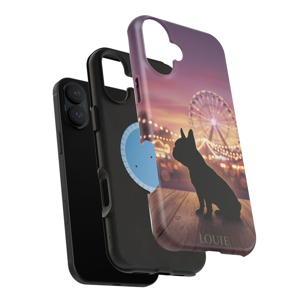 Personalized French Bulldog Carnival Nights Phone Case — Wireless Charging Cover