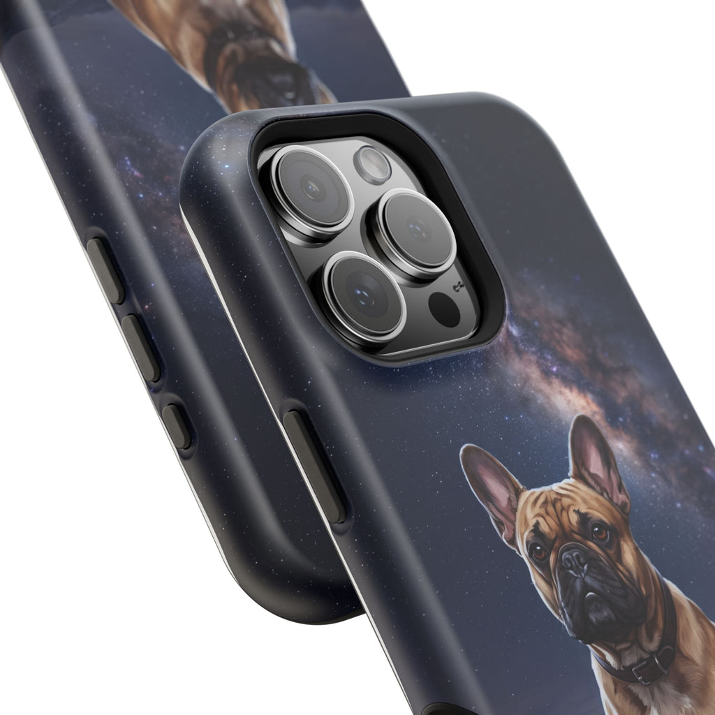 Personalized French Bulldog Starry Night Sky Phone Case — Wireless Charging Cover