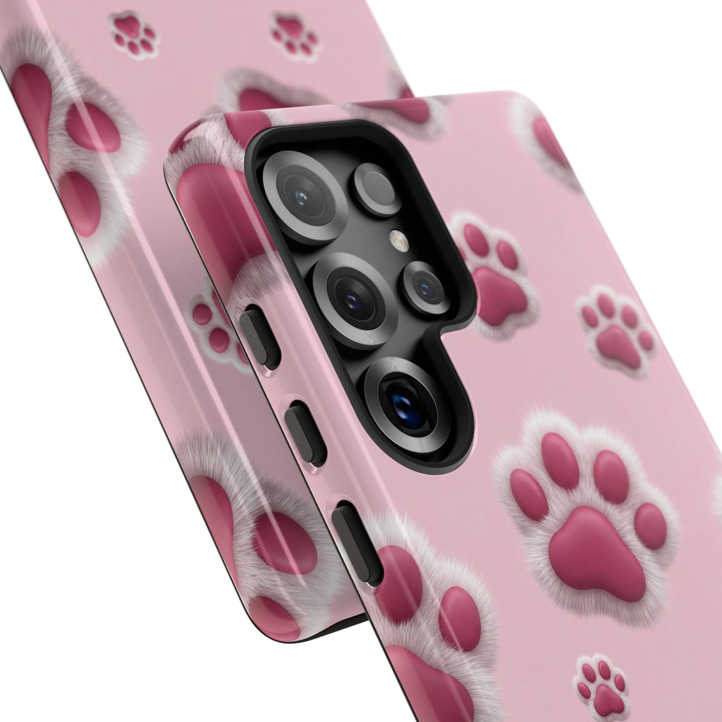 iphone & Samsung - Pink Paws Tough Phone Case — Cute Protective iPhone Cover