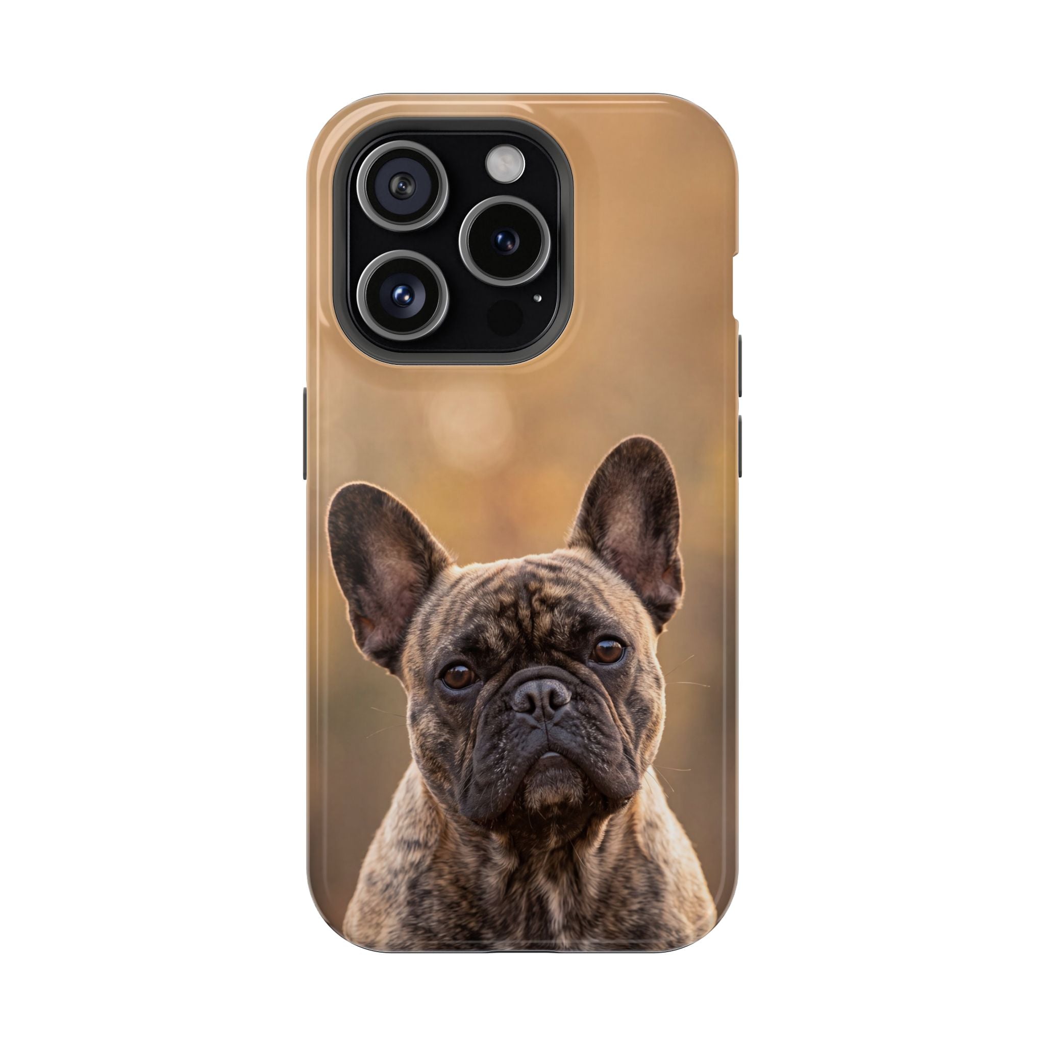 Brindle French Bulldog Phone Case — Impact-Resistant Wireless Charging Cover