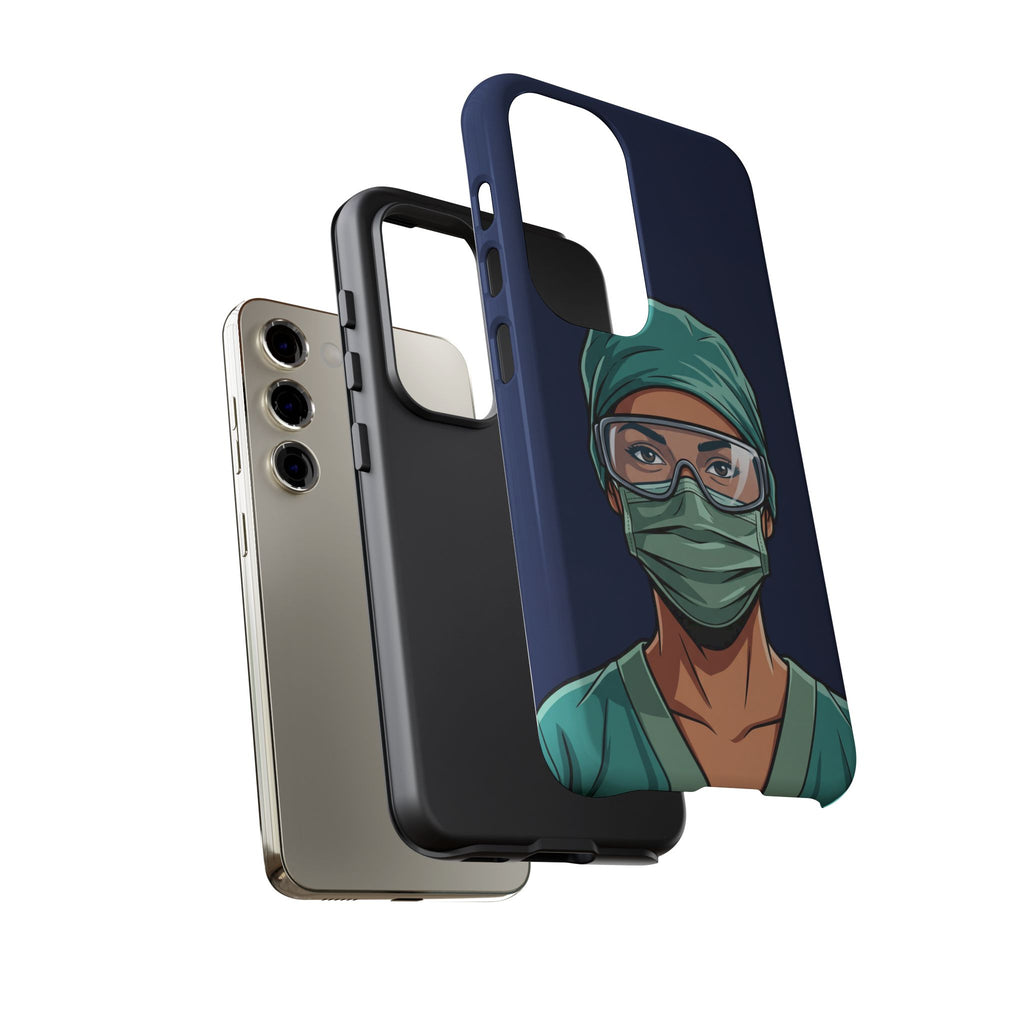 Nurse Illustrated Portrait Phone Case | iPhone & Samsung