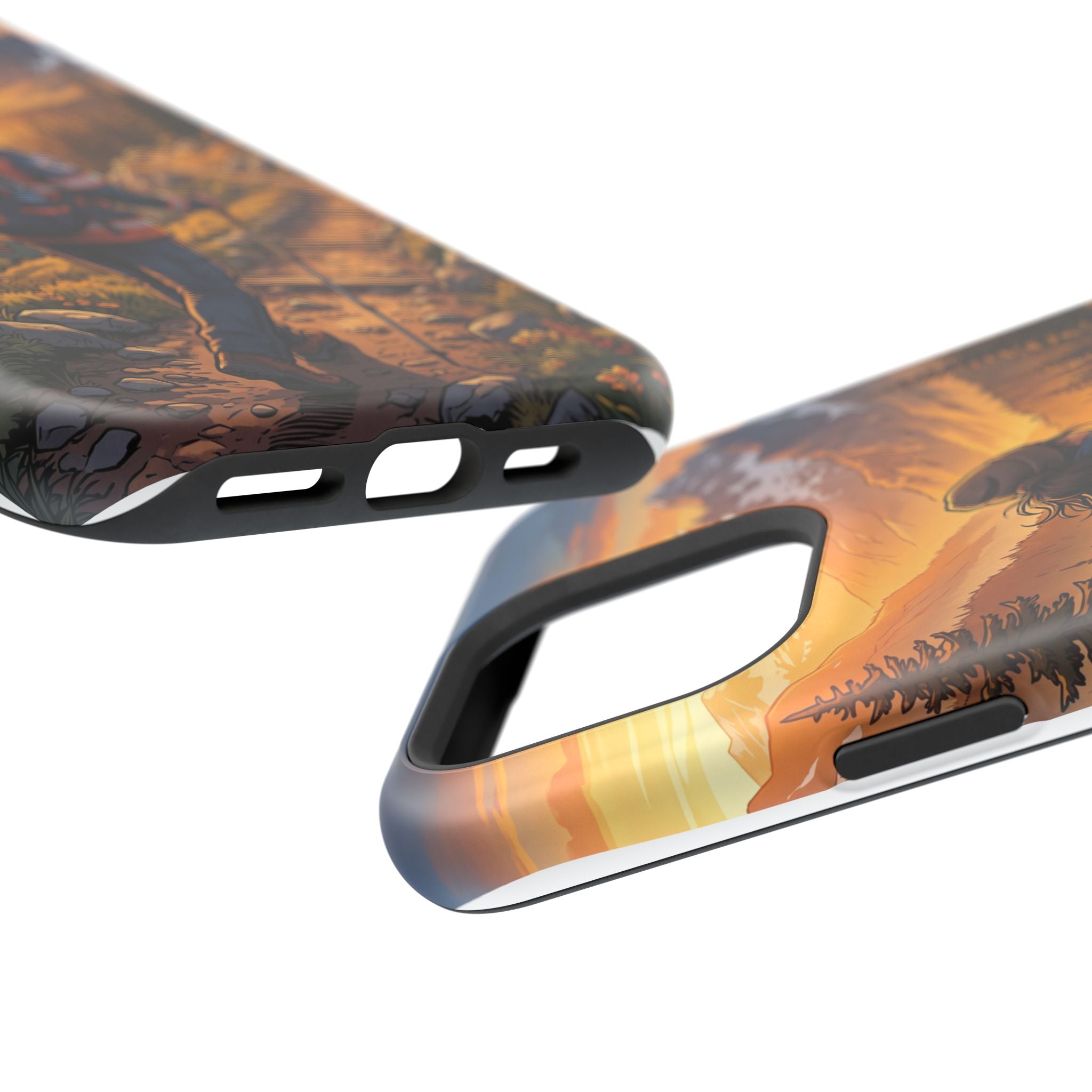 Paramedic/EMT Mountain Phone Case — Magnetic Wireless Charging Cover