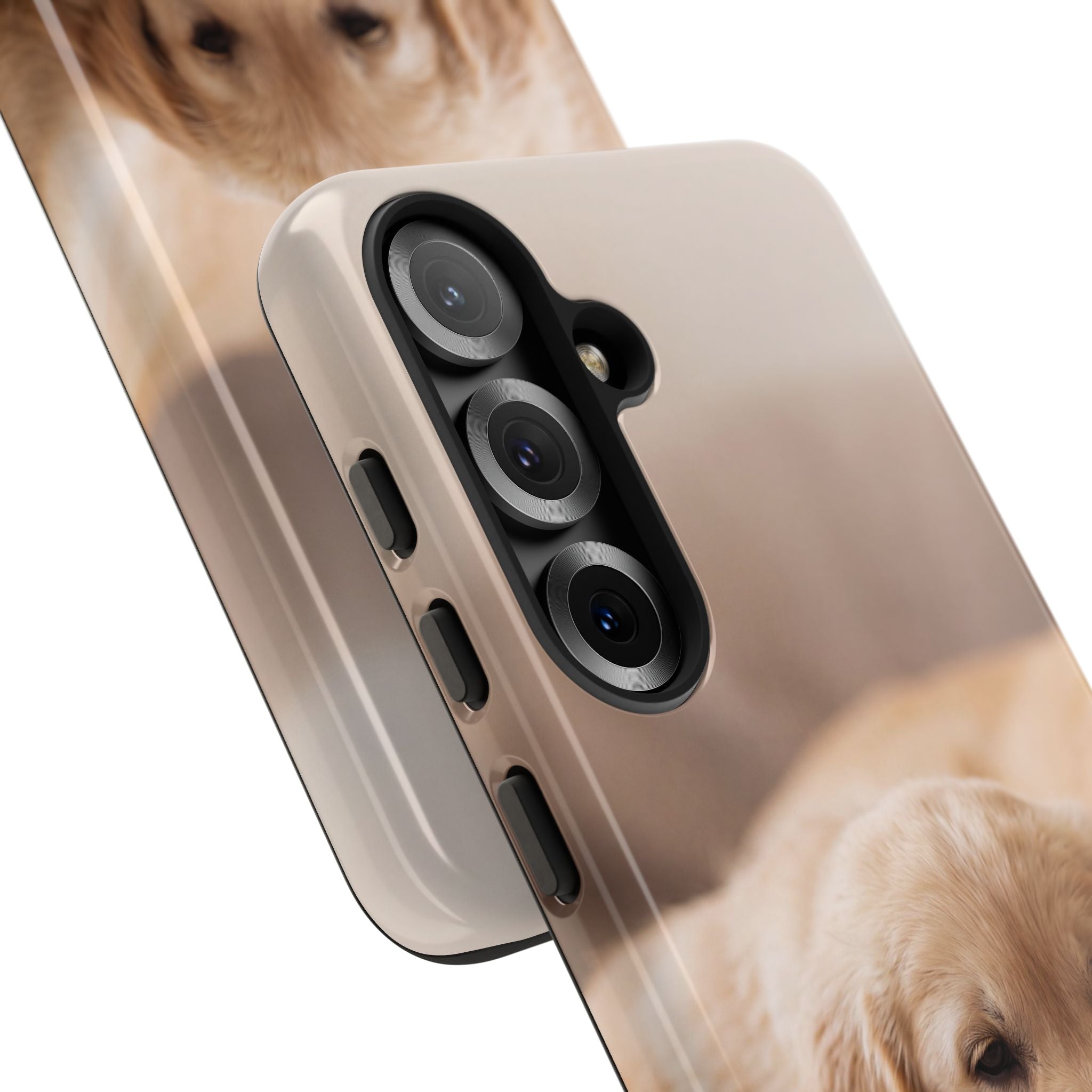 Sleepy Golden Retriever Puppy Phone Case | Cozy Cuddly Puppy Portrait | Samsung & iPhone